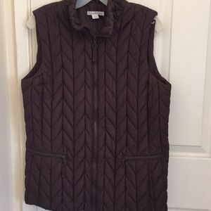 Brown Coldwater Creek vest (NWOT)